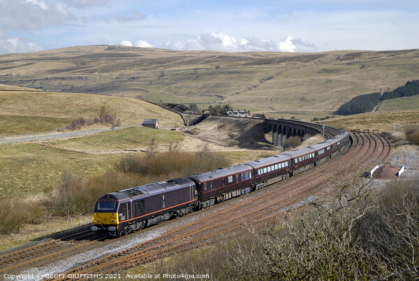Royal train Garsdale Picture Board by GEOFF GRIFFITHS