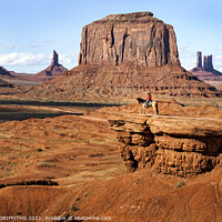 Buy canvas prints of Cowboy Monument valley by GEOFF GRIFFITHS