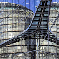 Buy canvas prints of City Hall reflection London by GEOFF GRIFFITHS