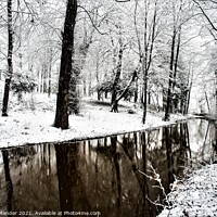 Buy canvas prints of WINTER BY THE MEECE by Russell Mander