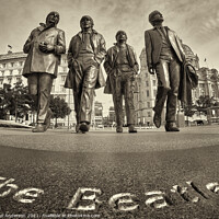 Buy canvas prints of Beatles Bronze, Liverpool by Paul Anderson