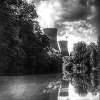 Buy canvas prints of Ironbridge Cooling Towers by Verity Gray