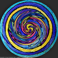Buy canvas prints of Swirl And Pinch Abstract Art by Ernest Sampson