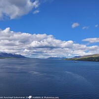 Buy canvas prints of Tranquil Horizon: Beauty of Eyjafjörður Bay and Icelandic Scenic Coast by Anish Punchayil Sukumaran