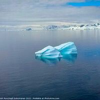 Buy canvas prints of floating iceberg in north pole and frozen mountain by Anish Punchayil Sukumaran