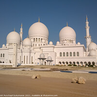 Buy canvas prints of  UAE Abu Dhabi Sheikh Zayed Grand Mosque in Abu Dhabi, United Arab Emirates by Anish Punchayil Sukumaran