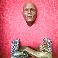Buy canvas prints of statue of a man on wall by Anish Punchayil Sukumaran