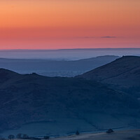 Buy canvas prints of Early sunrise over the Shropshire Hills by Alan Dunnett