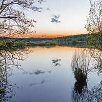 Buy canvas prints of Sunset at Blakemere by Alan Dunnett