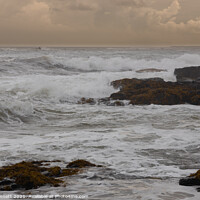 Buy canvas prints of Incoming waves by Alan Dunnett