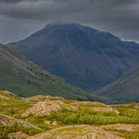 Buy canvas prints of Great Gable in shadow by Alan Dunnett