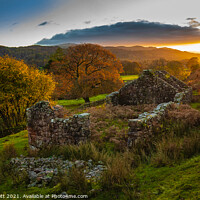 Buy canvas prints of Eskdale Sunset from Boot by Alan Dunnett
