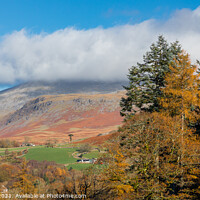 Buy canvas prints of Scafell and Eskdale autumn by Alan Dunnett