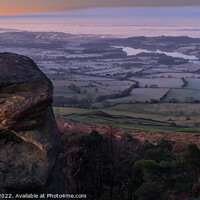 Buy canvas prints of Leek and Tittesworth pre sunrise by Alan Dunnett