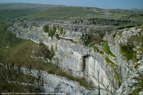 Above Malham Cove Picture Board by Alan Dunnett