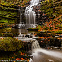 Buy canvas prints of Scaleber Falls by Alan Dunnett
