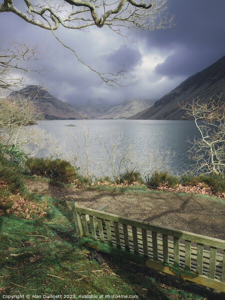Best seat and The Enchanting Scenery of Wastwater Picture Board by Alan Dunnett