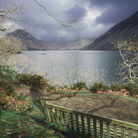 Buy canvas prints of Best seat and The Enchanting Scenery of Wastwater by Alan Dunnett