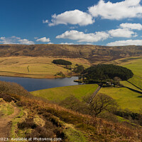 Buy canvas prints of Kinder Reservoir from Middle Moor by Alan Dunnett