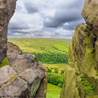 Buy canvas prints of Looking through Ramshaw Rockes by Alan Dunnett