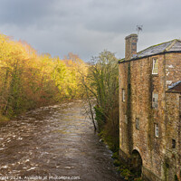 Buy canvas prints of River Ure and Tearooms by Alan Dunnett