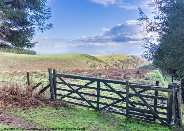 Gate to the valley- Picture Board by Alan Dunnett