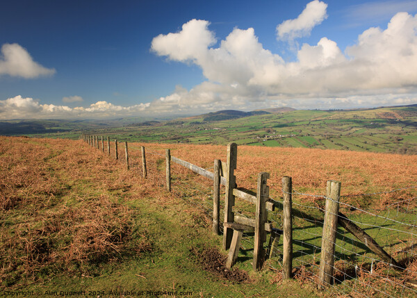 Shropshire Hills Picture Board by Alan Dunnett
