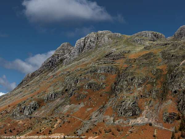 Langdale Pikes Picture Board by Alan Dunnett
