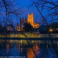 Buy canvas prints of Worcester Cathedral by Alan Dunnett
