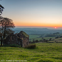 Buy canvas prints of Sunset from Roach End Farm by Alan Dunnett