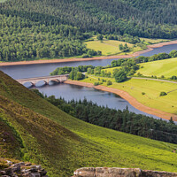 Buy canvas prints of Ladybower from above by Alan Dunnett
