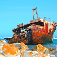 Buy canvas prints of Shipwreck Cape Augulhas South Africa by Pieter Marais