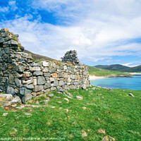 Buy canvas prints of Toe Head Chapel ruins, Isle of harris by Photimageon UK