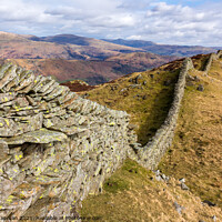 Buy canvas prints of Drystone wall, Lingmoor Fell, Cumbria by Photimageon UK