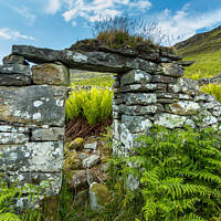 Buy canvas prints of Ruined croft doorway, Boreraig, Isle of Skye, Scotland by Photimageon UK