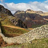 Buy canvas prints of Langdale Pikes from Lingmoor Fell, Cumbria by Photimageon UK