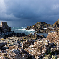 Buy canvas prints of Stormy sky over Point of Sleat, Skye by Photimageon UK