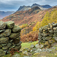 Buy canvas prints of Langdale Pikes in Autumn by Photimageon UK