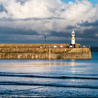 Buy canvas prints of Smeatons Pier and Lighthouse, St Ives Harbour, Cornwall by Photimageon UK