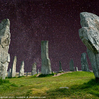 Buy canvas prints of Calanais Standing Stones and Stars by Photimageon UK