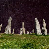 Buy canvas prints of Calanais Standing Stones and Stars by Photimageon UK