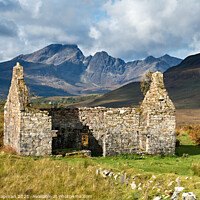 Buy canvas prints of Ruined house and Blaven, Skye by Photimageon UK