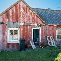 Buy canvas prints of Old rusty building, Hushinish, Isle of Harris by Photimageon UK