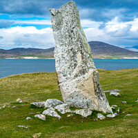 Buy canvas prints of Macleod's Standing Stone, Isle of Harris by Photimageon UK