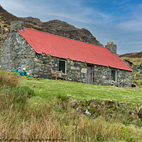 Buy canvas prints of Old croft house, Moilingeanais, Isle of Harris by Photimageon UK