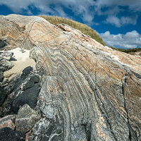 Buy canvas prints of Lewisian Gneiss rock formation - Isle of Harris by Photimageon UK