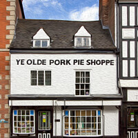 Buy canvas prints of Ye Olde Pork Pie Shoppe, Melton Mowbray by Photimageon UK