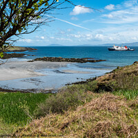 Buy canvas prints of CalMac ferry and Queen's Bay, Colonsay by Photimageon UK