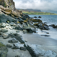 Buy canvas prints of Staffin Beach and Flodigarry, Trotternish, Skye by Photimageon UK