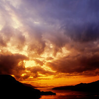 Buy canvas prints of Sunset over Loch Alsh, Scotland by Photimageon UK
